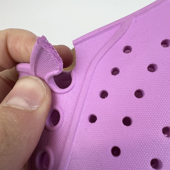 Big Kids Native Robbie Purple Perforated Platform Comfort Puddle Jumpers Size 6 - Picture 3 of 9